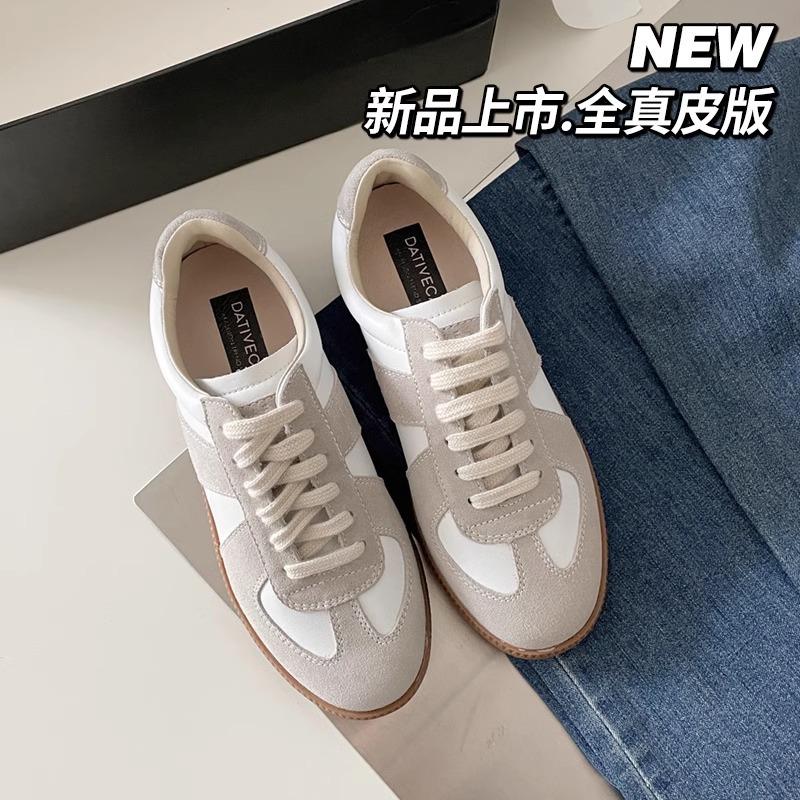 

Leather version of the new women s casual shoes, white shoes, heightening sports retro women s shoes 34 белый