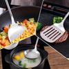 FJNATINH 4-Piece Stainless Steel Wok Utensil Set with Spatula, Ladle, Skimmer Spoon, and Slotted Spatula for Carbon Steel