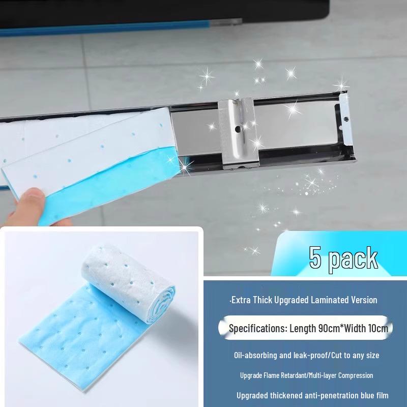 

Хлопковые полоски для поглощения масла для вытяжки с водонепроницаемыми наклейками и поддоном для сбора масла