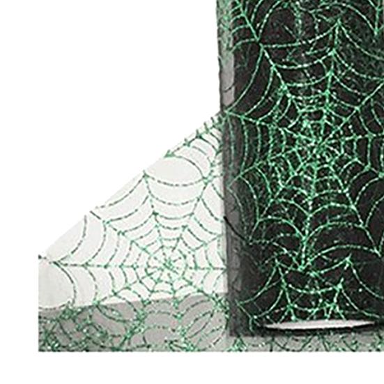 1 Rotolo Rotolo di Tulle Facile da Usare Ornamentale Multiuso Decorazione Murale di Halloween Ragnatela in Tulle per la Casa