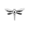 Push In Cap - Dragonfly - Silver - Pi-034