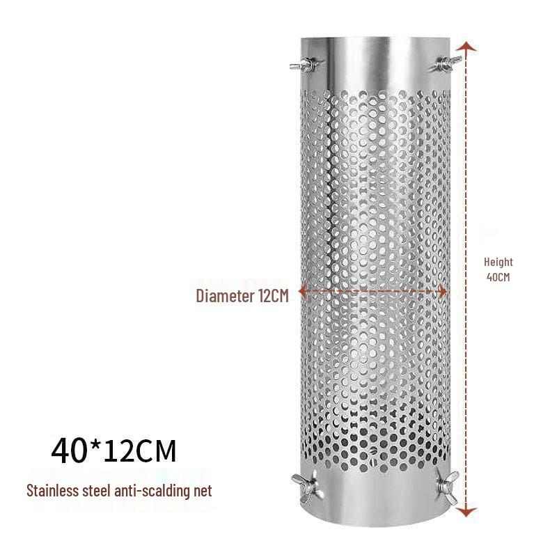 Heat-Resistant Outdoor Tent Stove Accessories: Chimney Insulation, Anti-Scald Net, Spark Arrester, Smoke Pipe Bag