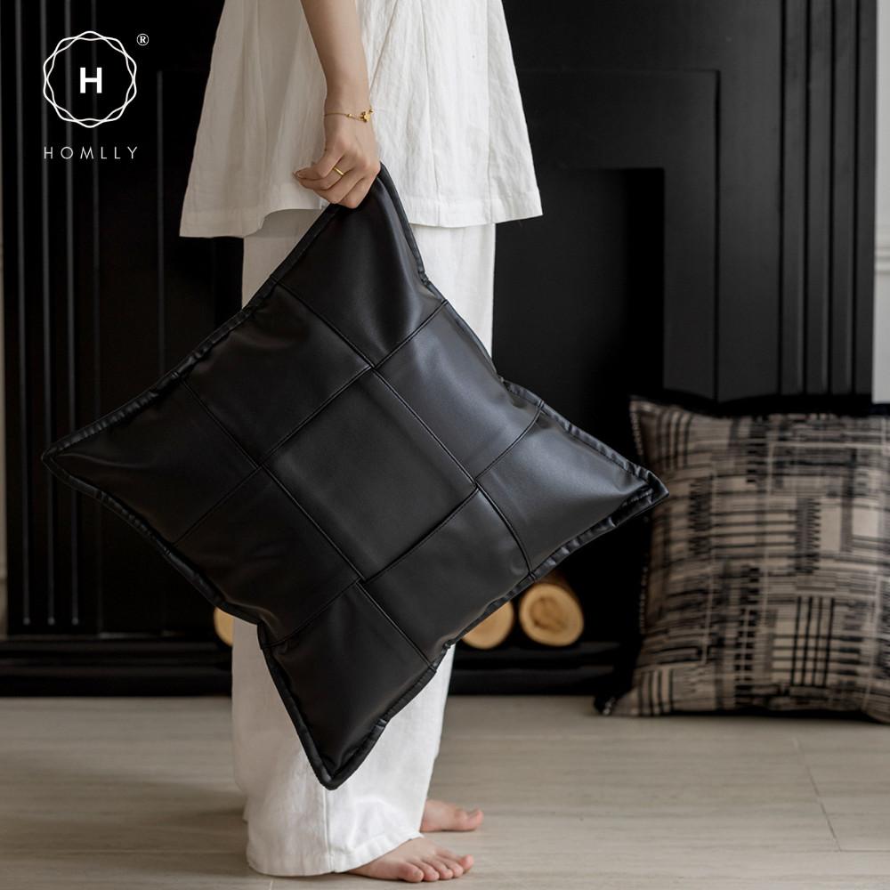 Homlly Noir Monochrome Decorative Pillow Cushion Cover (x2pcs)