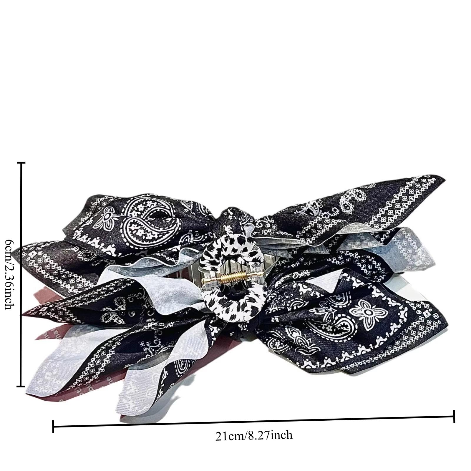 

1pc new double-sided cashew flower love grabbing clip butterfly knot hair clip summer vacation shark clip fashion