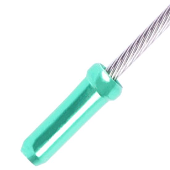 50 Stück Aluminium Fahrrad Brems- Schalthebel Umwerfer Innenkabel Draht Endkappen