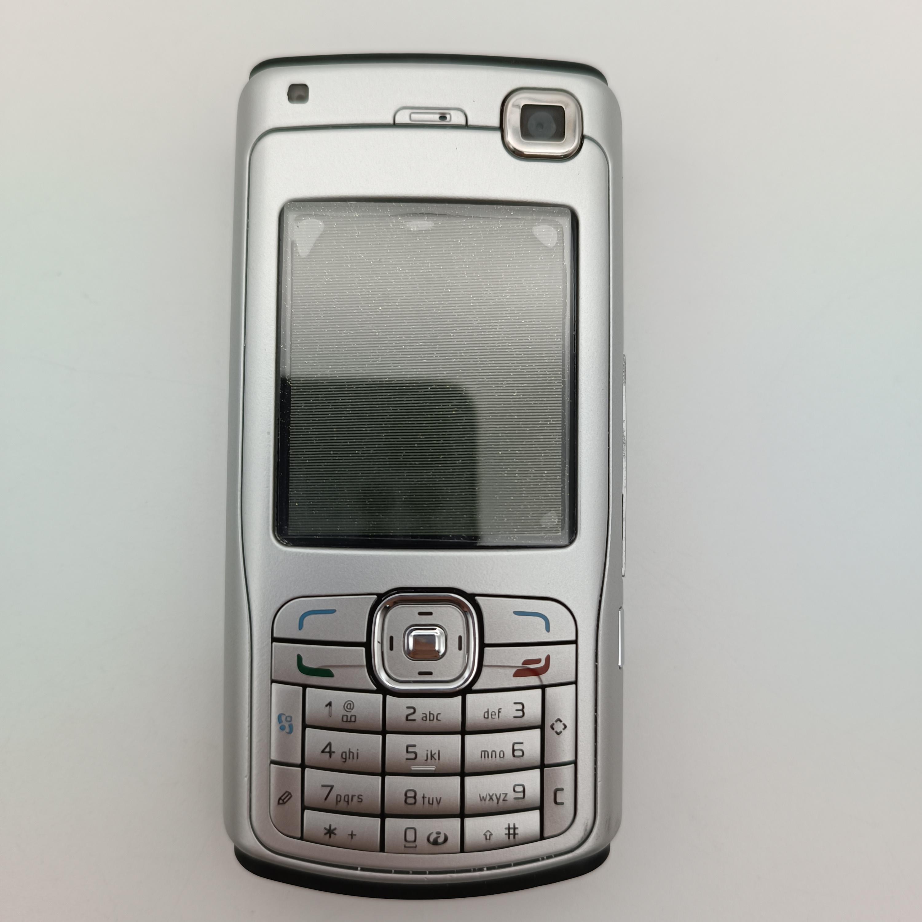 

Восстановленный оригинальный мобильный телефон Nokia N70 No charger серебряный