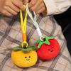 New Fruit Lemon Banana Plush Pendant Cute Apple Pear Plush Toy Kawaii Vegetable Tomato Persimmon Plush Doll Backpack Decorations