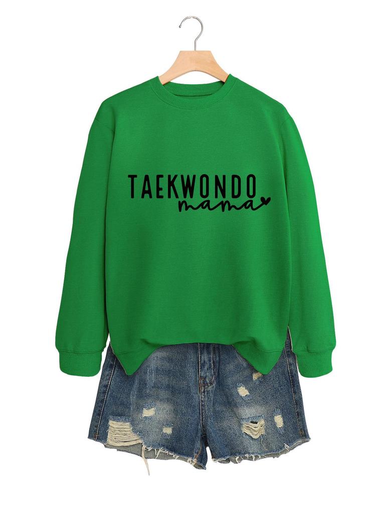 Women's Taekwondo Mama Casual Fashion Sweatshirt: Versatile, Comfortable & Stylish