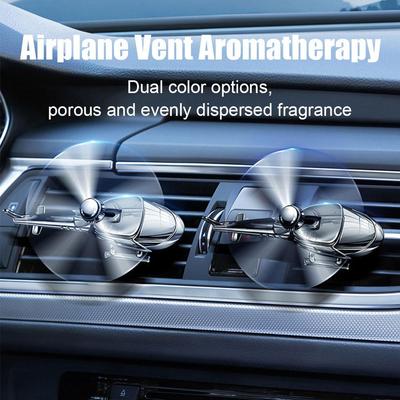 Car Air Freshener Mini Helicopter Rotating Aromatherapy Purifie Odors Car Perfume Essential Oil Diffuser Car Vent Aromatherapy