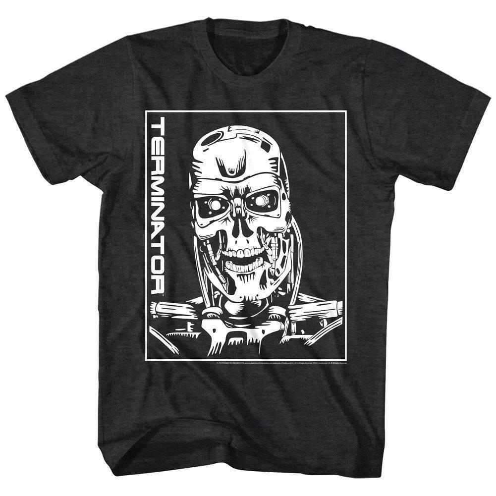 Terminator T-800 Skull Men T Shirt L