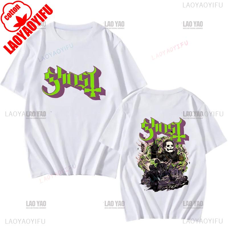 New Men T-shirt Ghost BC  Swedish Heavy Metal Band Fan Shirt Tshirt Women T Shirt Summer Cotton Casual Hipster Streetwear Tops