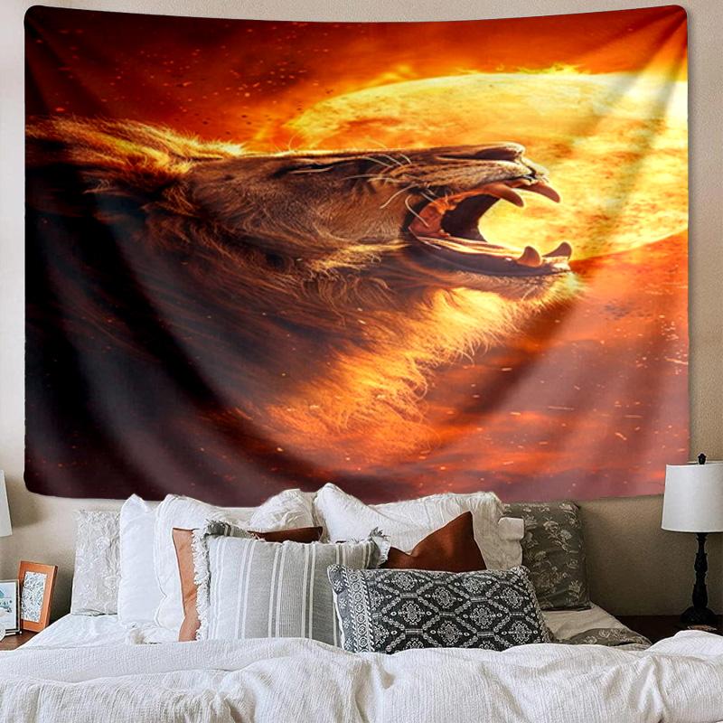 Lion Majesty In Fantasy Tapestry Room Decoration Wall Hanging for Living Room Bedroom, dormitory, Birthday and Christmas gifts