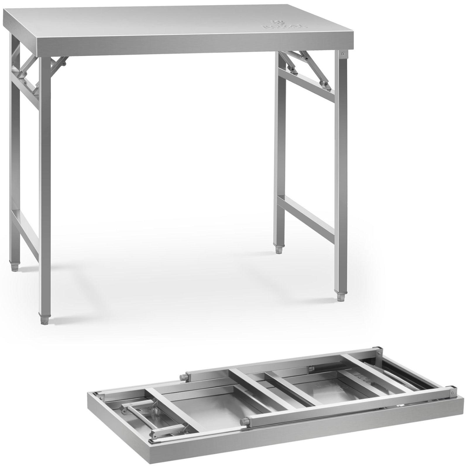 Stainless steel folding catering table 100