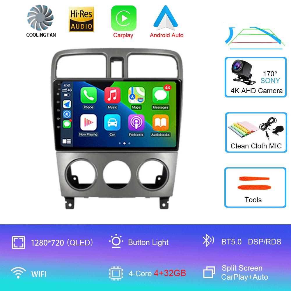 

Для Subaru Forester SG 2002 - 2008 автомобильный радиоприемник Android 14 Carplay Auto 2K экран мультимедийный проигрыватель DSP автомагнитола стерео головное устройство