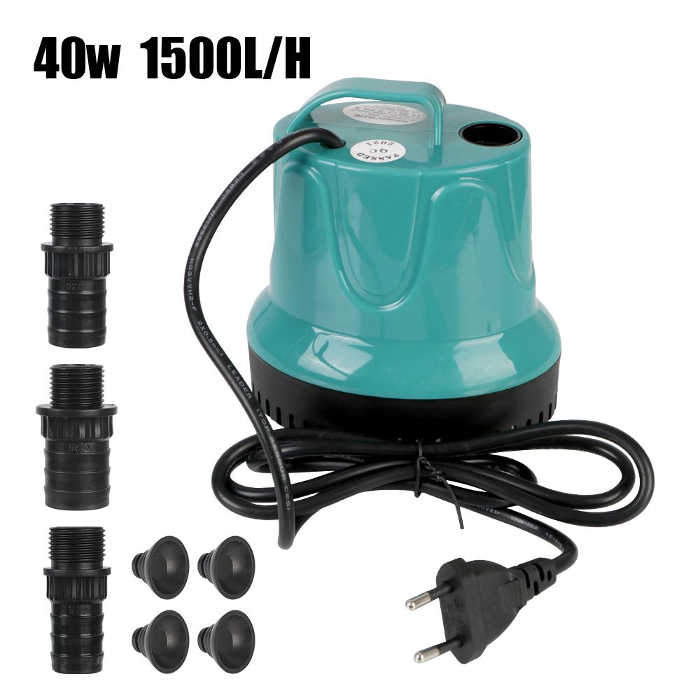 18W 25W 40W 800-1500L/H Aquarium Fish Pond Tank Spout Filtration Cleaning Quiet Submersible Water Fountain Pump