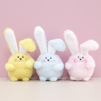 Coelho fofo brinquedo de pelúcia pelúcia pelúcia enfeite macio boneca chaveiro bolsa pingente decoração adequado para meninas presentes