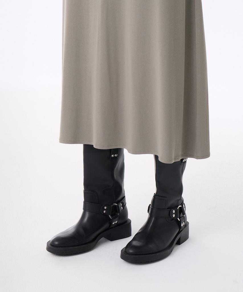 Musinsa Standard Woman Women'S Soft Jersey Flare Long Dress [Light Warm Grey]