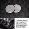 Non-slip Car Water Cup Pad Carbon Fiber Style Rubber Mat For Car Drink Coffe Bottle Holder Coaster