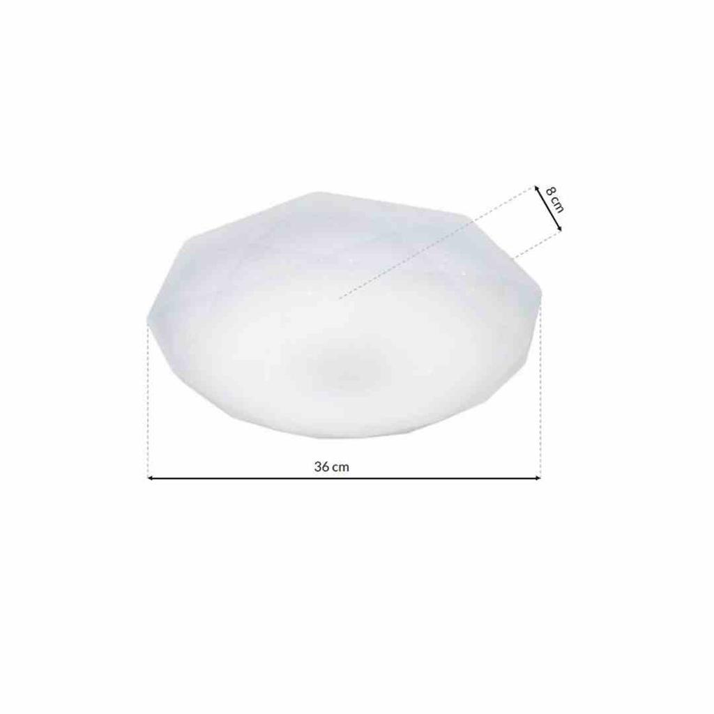 Hex 16W Led Ceiling Lamp Ø360 Mm