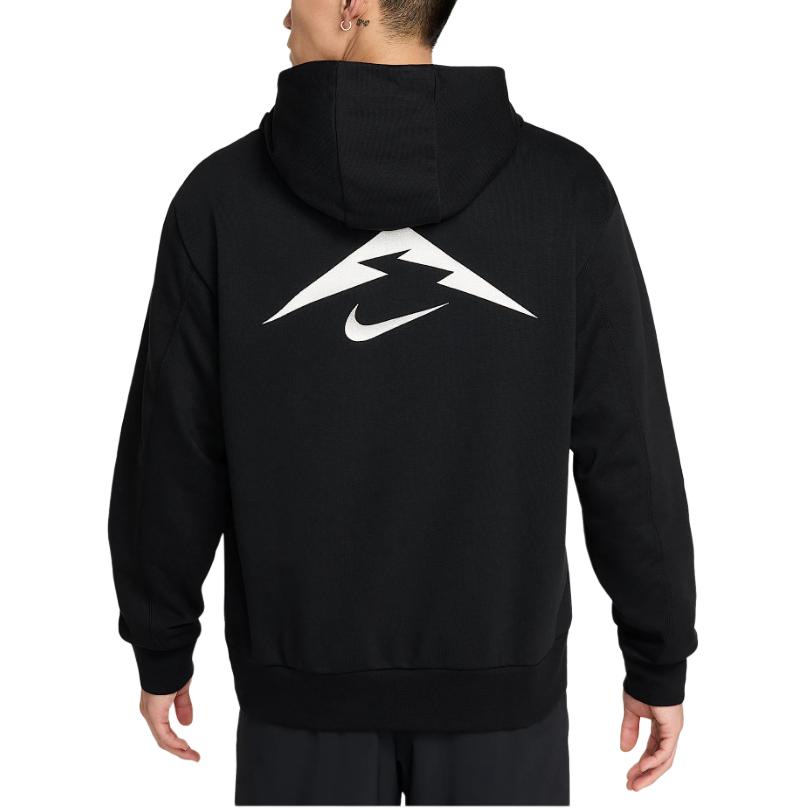 Nike Logo Loose Fit Hooded Long Sleeve Sweatshirt Men tops Black HJ3571-010