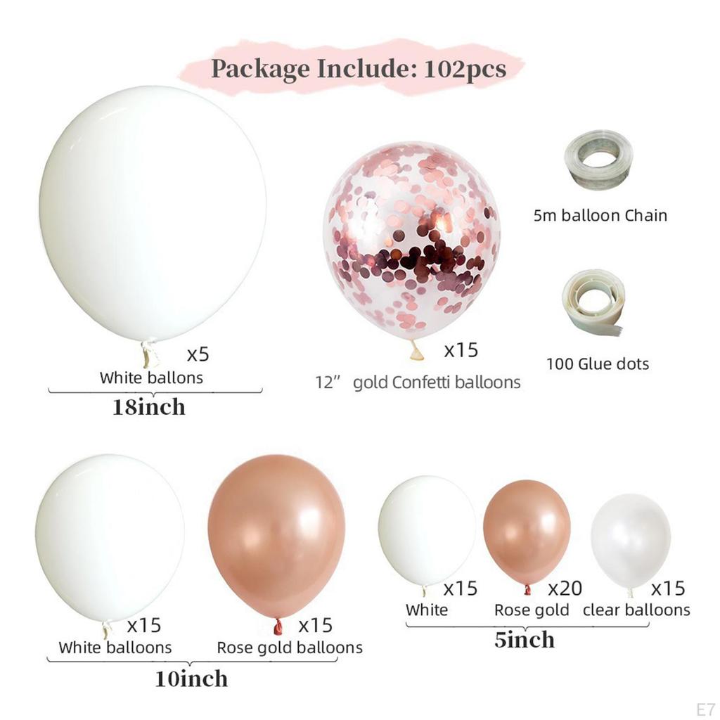 Balloons Arch Garland Kit with Confetti for Birthday Decor