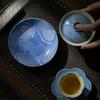 100ml Aesthetic Pure Hand-painted Gaiwan Japanese Powder Yin Blue Tea Tureen Household Tea Maker Cover Bowl Teaset Collection