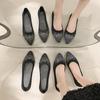 Fashion Fashion Point Toe Rhinestone Ballet Flats Woman Breathable Knitted Shallow Loafers Ladies Concise Slip-on Walking Shoes