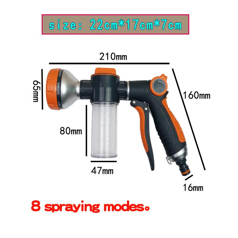 Zahradní tryska z vysokotlaké slitiny: Víceúčelová stříkací pistole na zalévání a mytí auta