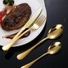 20pcs Cutlery Set Mirror Finish Smooth Edge Stainless Steel Set Include Fork Spoon Kitchen Supplies