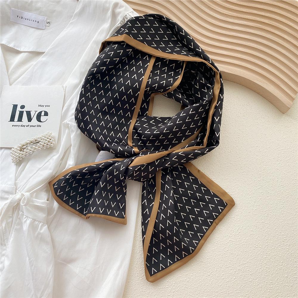Silk Scarf for Women - Elegant Spring & Autumn Design, Lightweight & Fashionable
