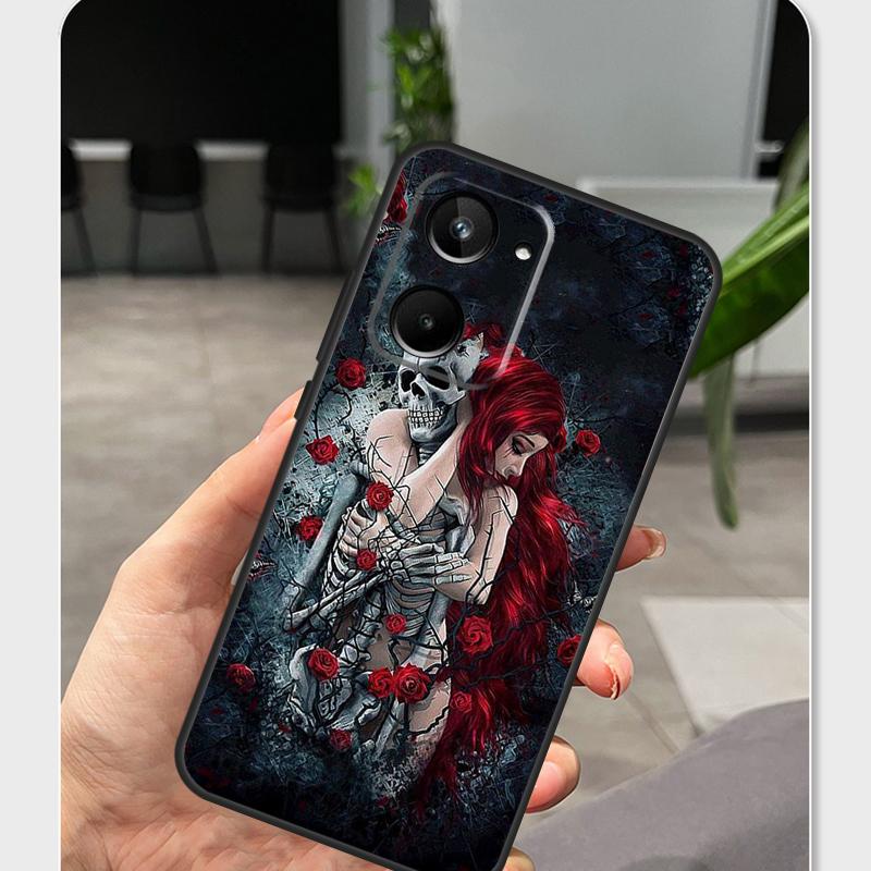 Cool Skull Gothic Case For Realme 15 13 12 10 11 14 Pro Plus GT6 GT7 C55 C51 C35 C33 C61 C65 C67 C53 C71 C75