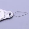 100Pcs Aluminum Gourd Shape Needle Threader Tool Wire Loop Threader For Machine Hand Needles Sewing Helper Craft Project