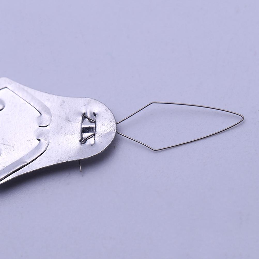 100Pcs Aluminum Gourd Shape Needle Threader Tool Wire Loop Threader For Machine Hand Needles Sewing Helper Craft Project