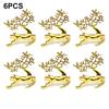 6Pcs Gold Leaf Napkin Rings Fall Napkin Holder for Christmas Thanksgiving Wedding Dinnig Table Decoration 2026 HWL02
