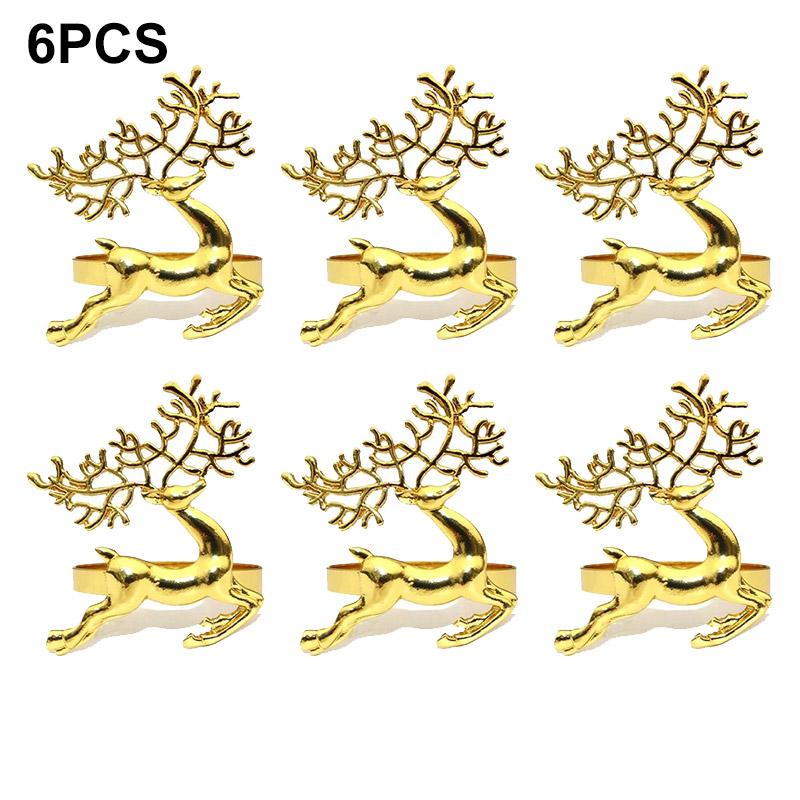 6Pcs Gold Leaf Napkin Rings Fall Napkin Holder for Christmas Thanksgiving Wedding Dinnig Table Decoration 2026 HWL02