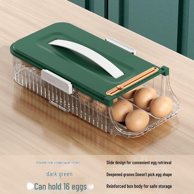Food-Grade Sealed Egg Storage Box - Refrigerator Door Organizer