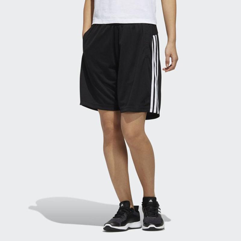 Adidas Three Stripe Quick-Dry Casual Sports Shorts Women Shorts Black FM5189