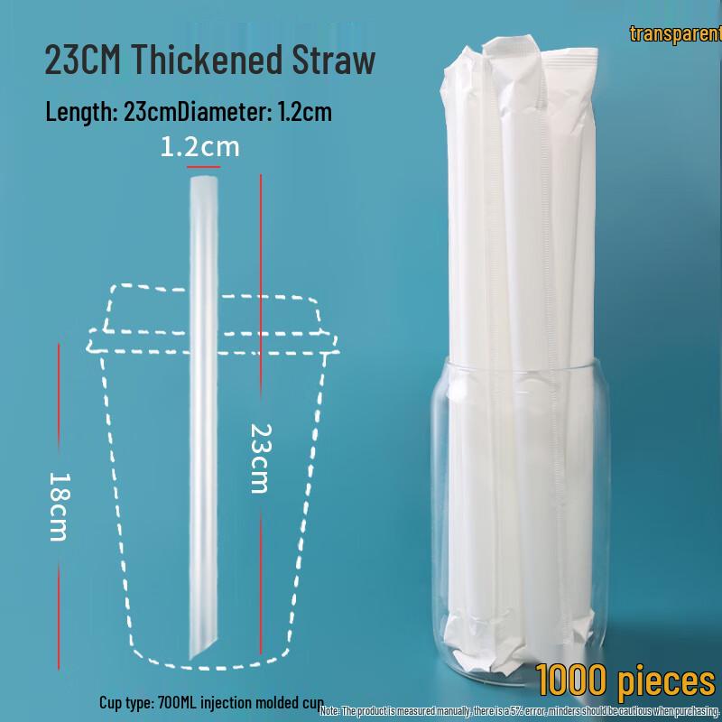 Extra Wide Plastic Bubble Tea Straws