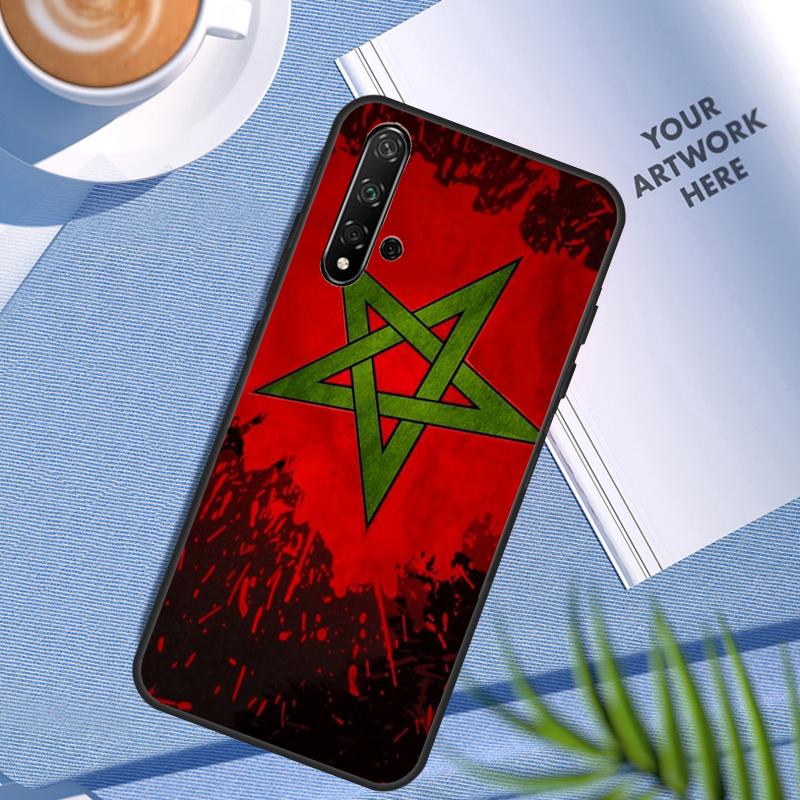 Morocco Moroccan Flag For Huawei Nova 11 12i 3i 7i 8i 9 10 SE Y60 Y61 Y70 Y72 Y73 Y90 Y91 P20 P30 Pro P40 Lite Case