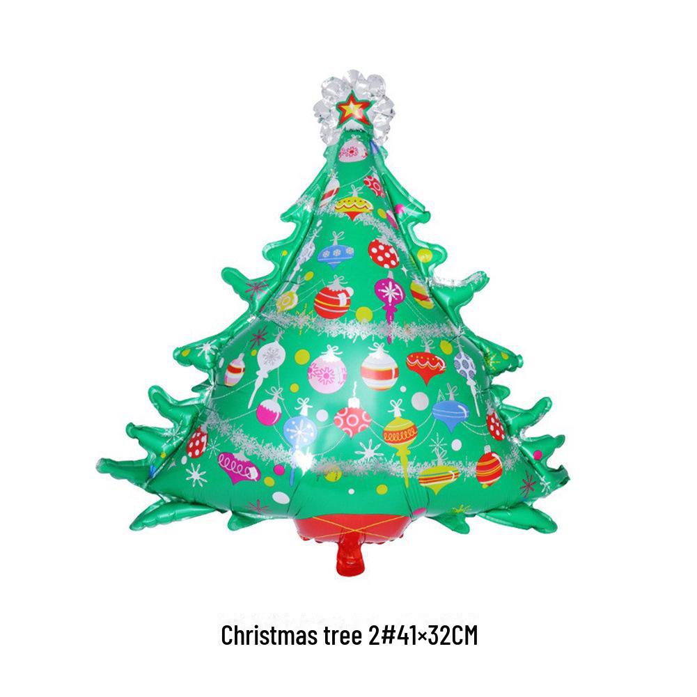 Christmas Tree Snowflake Aluminum Film Balloons for Party Decoration