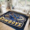 North Queensland Cowboys Design Crystal Velvet Carpet Cozy Non?Slip Printed Rug For Bedroom Living Room Entrance