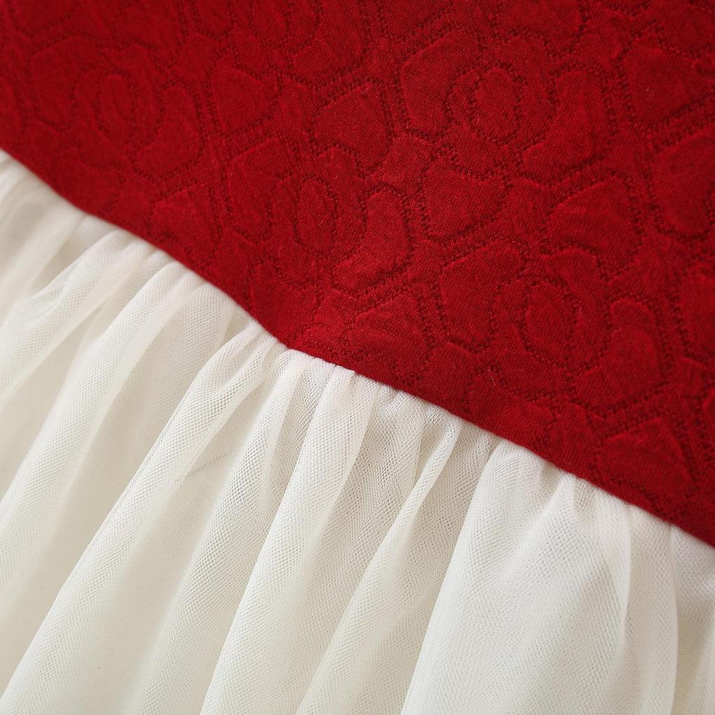 Korean Style Girls' Lolita Princess Dress with Bow and Gauze Details