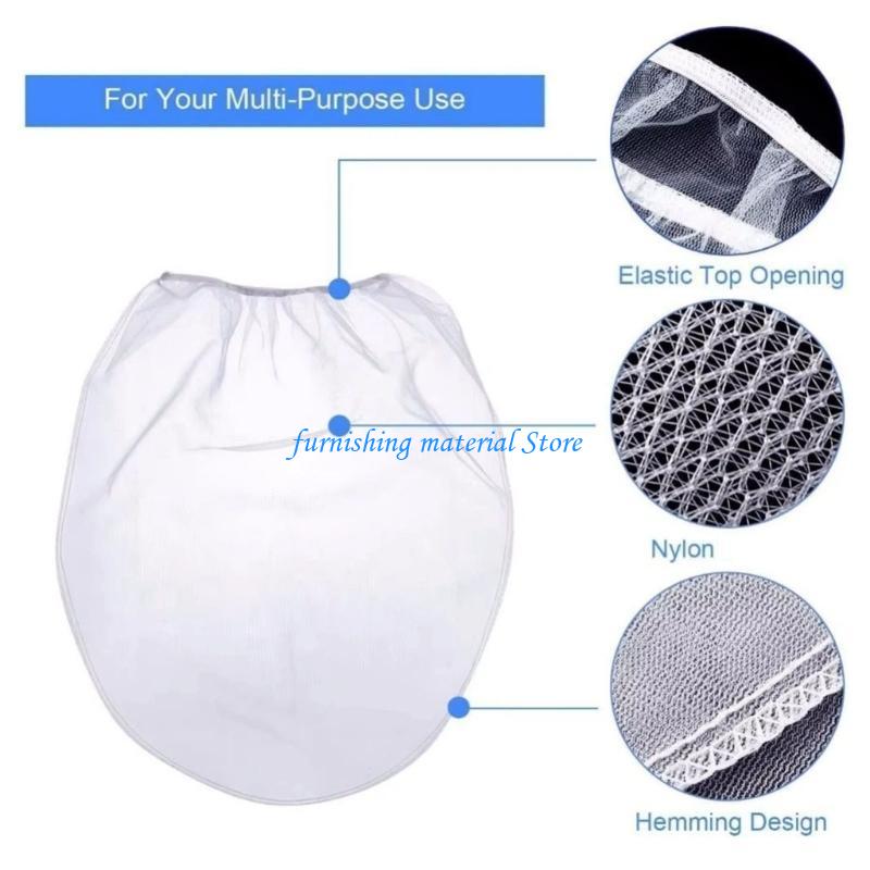 Y5GD Upgrades 5 Gallon Paint Filter Bags Elastic Top Nylon Mesh For Paint Sprayers 250 Micrometer Reusable For Gardening Brewing