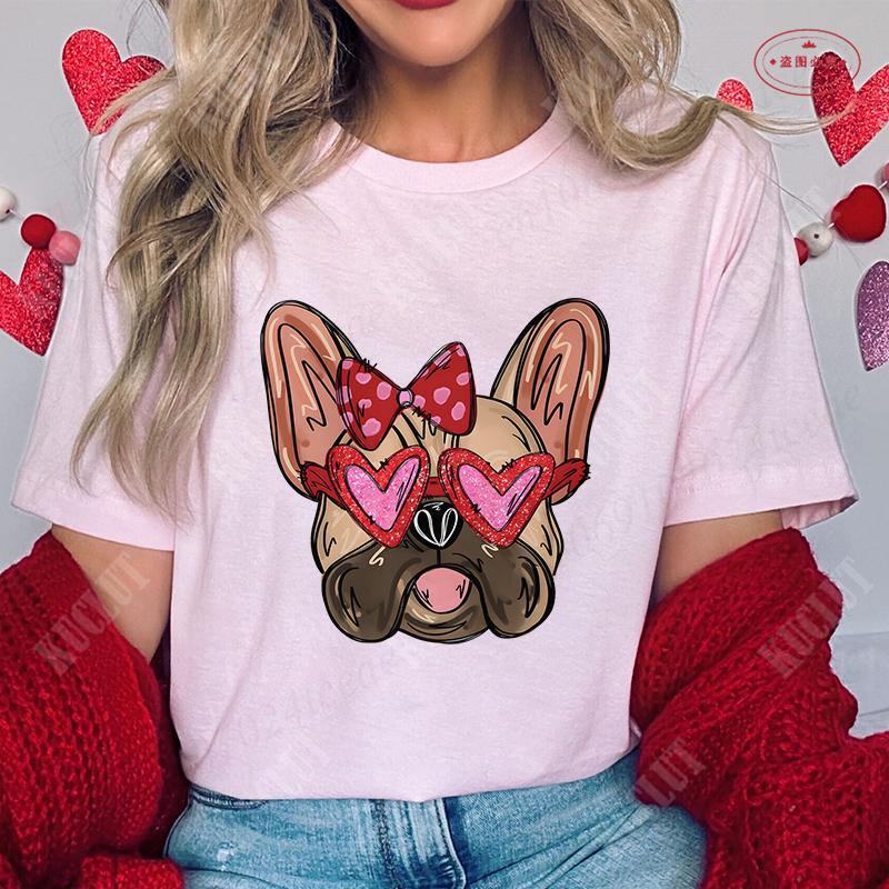 French Bulldog Unisex T Shirt Fashion Dog Graphic Tops Summer Short Sleeve Tees Harajuku Streetwear Aesthetic Female Clothing