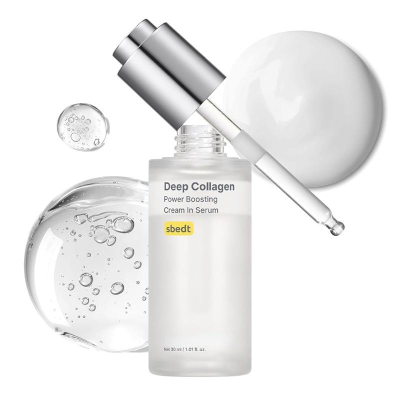 Koreanisches Sbect Hautpflege-Set - Tiefe Kollagen-Seidenpeptid-Ampulle, Serum, Mist, Retinol-Kapselcreme, PDRN-Ampulle, Aufhellend