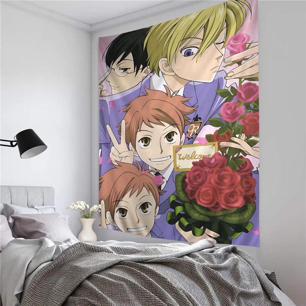 Ouran High School Host Club Anime Tapestry Wall Carpets Dorm Decor Cheap Wall Hanging for Bedroom Tapestry Living Room Tapestry