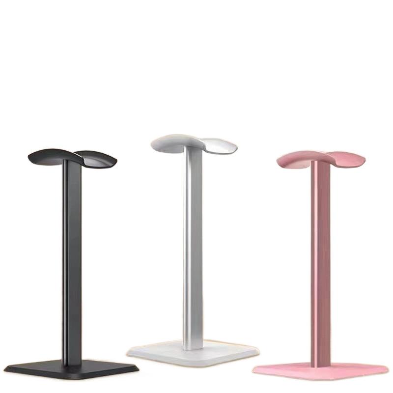 Aluminium Alloy Headphone Stand Holder Rack Space Saving Headset Stand Rack Desktop Organizer Display Earphone Bracket