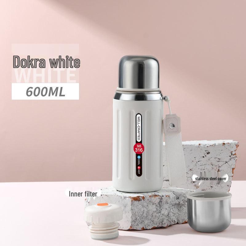 316 Stainless Steel Insulated Car-Mounted Water Cup for Men & Women - Large Capacity, Portable for Tea & Outdoor Sports