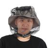 Nylon InsectProof Mosquito Night Fishing Net Sunscreen Breathable Mesh Sheild Cap(Black )