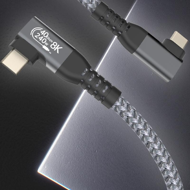 Speed USB 4 Cable for Thunderbolt3/4 Device,240W Power Delivery,40Gbps,8K Display Connectivities USB C To USB C Cord